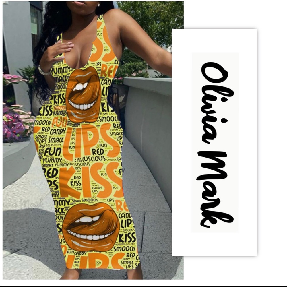 Olivia Mark Kiss Lucious U-Neck Sleeveless Maxi Dress